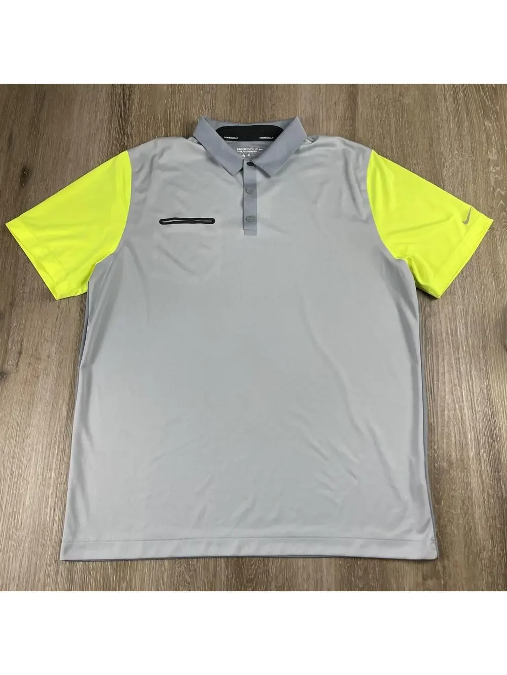 (Lot of 2) Nike Golf + Ping Performance Polo Shirt Alabama Neon Green Men's XL